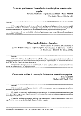 Na escola que fazemos. Uma reflexão interdisciplinar em educação