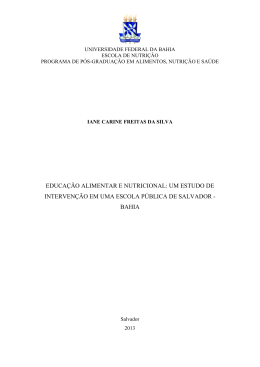 Disserta&ccedil;&atilde;o Iane Carine Freitas da Silva - TWiki