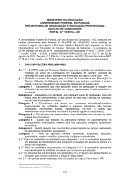 18/2014 - NC- UFPR - Universidade Federal do Paran&aacute;