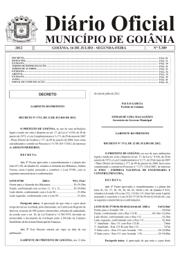 Di&aacute;rio Oficial MUNIC&Iacute;PIO DE GOI&Acirc;NIA