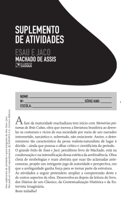SUPLEMENTO DE ATIVIDADES - Saraiva S/A Livreiros Editores