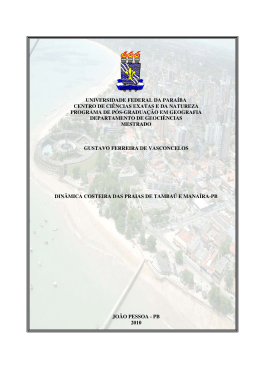 Din&acirc;mica costeira das praias de Tamba&uacute; e Mana&iacute;ra-PB