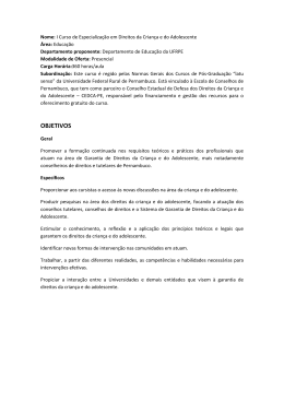 PDF das Disciplinas - Escola de Conselhos de Pernambuco