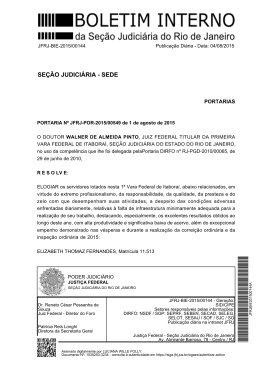 se&ccedil;&atilde;o judici&aacute;ria - sede - Justi&ccedil;a Federal &ndash; Se&ccedil;&atilde;o Judici&aacute;ria do Rio