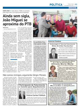Ainda sem sigla, Jo&atilde;o Miguel se aproxima do PTB