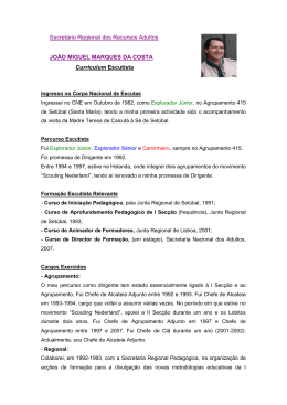 Secret&aacute;rio Regional dos Recursos Adultos JO&Atilde;O MIGUEL