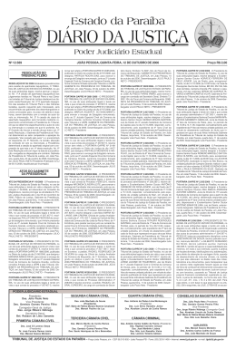 DI&Aacute;RIO DA JUSTI&Ccedil;A &bull; Quinta-feira, 12 de outubro de 2006