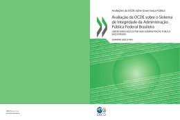 Avaliação da OCDE sobre o Sistema de Integridade da