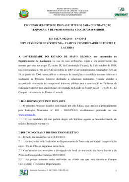 processo seletivo de provas e títulos para contratação