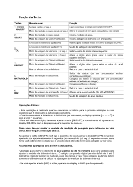 Guia r&aacute;pido Rel&oacute;gio Comparador 543-264