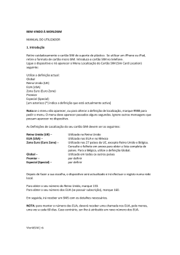 BEM-VINDO À WORLDSIM MANUAL DO UTILIZADOR 1. Introdução