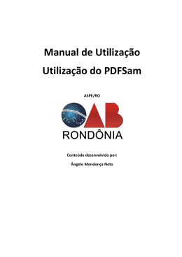 Instala&ccedil;&atilde;o e Utiliza&ccedil;&atilde;o do PDFSam