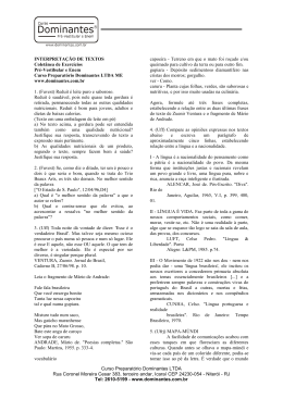 Curso Preparat&oacute;rio Dominantes LTDA Rua Coronel Moreira Cesar