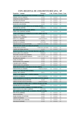 COPA REGIONAL DE ANDAMENTO BOCAINA