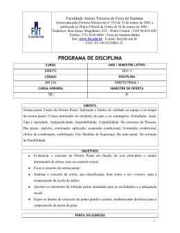 PROGRAMA DE DISCIPLINA
