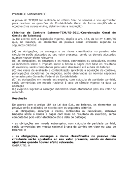 Prezado(a) Concurseiro(a), A prova do TCM/RJ foi realizada no