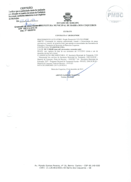 CERTIDÃO _ _ Certifico que a publicidade deste foi realizada