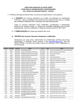 PREFEITURA MUNICIPAL DE SANTO ANDR&Eacute; SECRETARIA