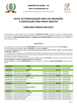 edital de homologa&ccedil;&atilde;o final das inscri&ccedil;&otilde;es e
