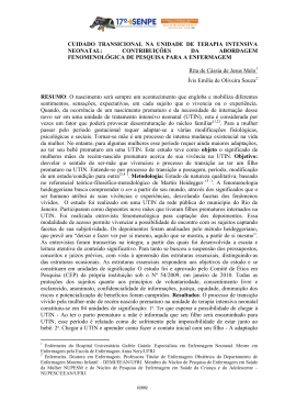 cuidado transicional na unidade de terapia