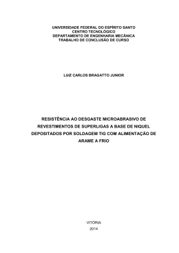resist&ecirc;ncia ao desgaste microabrasivo de revestimentos de