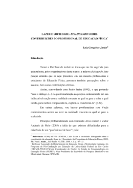 Lazer e sociedade: dialogando sobre contribuições da