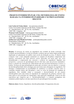 projeto interdisciplinar: uma metodologia de ensino