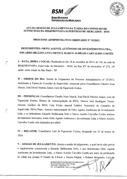 PAD 33.2012 - Ata da Sessão de Julgamento