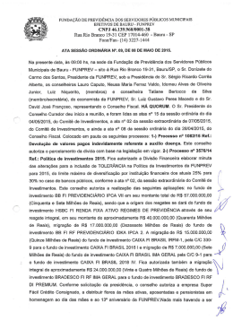Ata Nº 09/2015 de 08 de Maio.