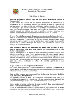 Prefeitura Municipal de S&atilde;o Jos&eacute; dos Campos Secretaria de
