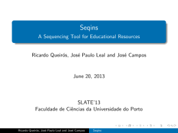 Seqins - Departamento de Ciência de Computadores