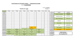 1&ordm; ANO - Escola Superior de Tecnologia