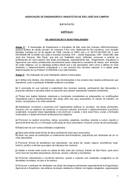 Estatuto - Associa&ccedil;&atilde;o de Engenheiros e Arquitetos de S&atilde;o Jos&eacute; dos
