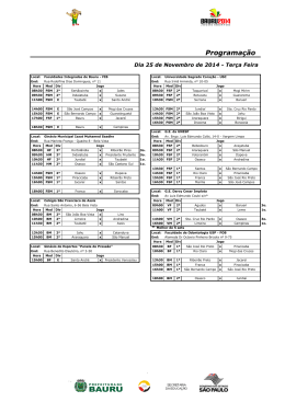 Programa&ccedil;&atilde;o dias 25,26,27 JAHBB Bauru 2014
