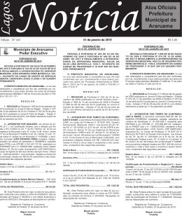 Lagos Not&iacute;ciaAtos Oficiais Prefeitura Municipal de Araruama