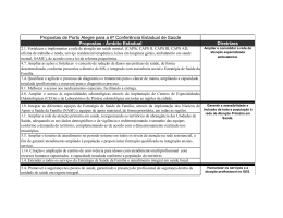 Propostas de Porto Alegre para a 6&ordf; Confer&ecirc;ncia