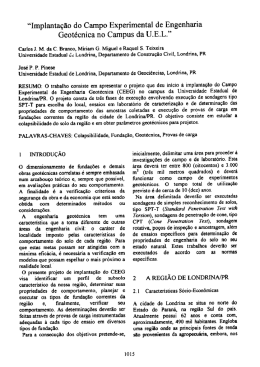&ldquo;Implanta&ccedil;&atilde;o do Campo Experimental de