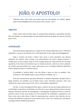 Jo&atilde;o, o Ap&oacute;stolo
