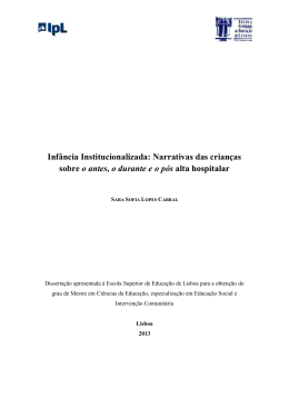 Inf&acirc;ncia Institucionalizada - Reposit&oacute;rio Cient&iacute;fico do Instituto