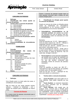 POL&Iacute;CIA FEDERAL Prof. L&iacute;sias Zanoni Direito Penal 1 AULA 04