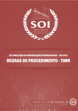 regras de procedimento - timn - SOI