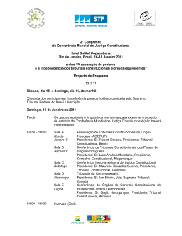 2&ordm; Congresso da Confer&ecirc;ncia Mundial de Justi&ccedil;a Constitucional