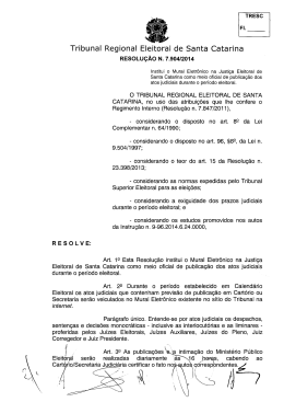 Scanned Document - Tribunal Regional Eleitoral de Santa Catarina