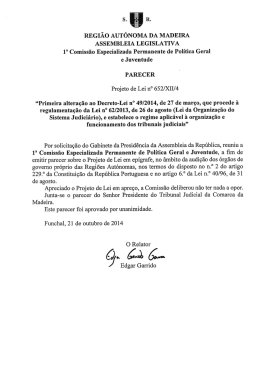 REGIÃO AUTÓNoMA DA MADEIRA - Assembleia Legislativa da