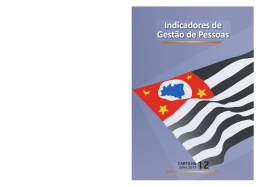 Indicadores de Gest&atilde;o de Pessoas - Secretaria da Sa&uacute;de