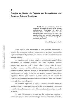 5 Projetos de Gest&atilde;o de Pessoas por Compet&ecirc;ncias nas
