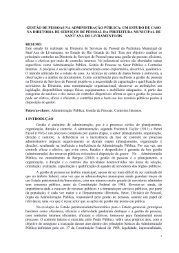 gest&atilde;o de pessoas na administra&ccedil;&atilde;o p&uacute;blica