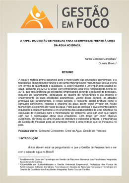 O Papel da Gestão de Pessoas para as Empresas Frente à Crise da
