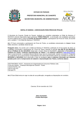 estado do paraná prefeitura municipal de cianorte secretaria