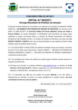 EDITAL N.&ordm; 002/2011